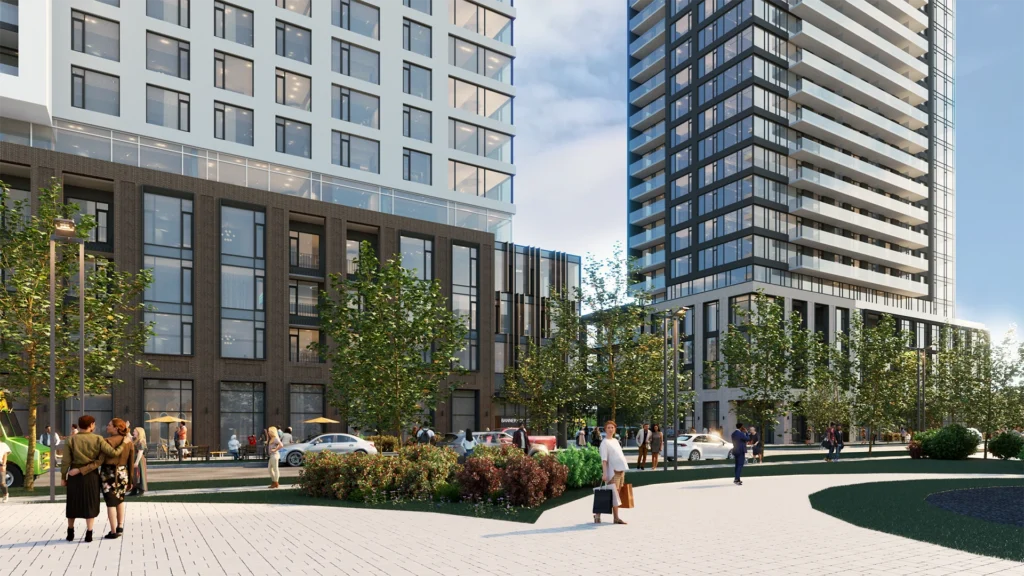 Exterior rendering of Pickering Place in Ottawa